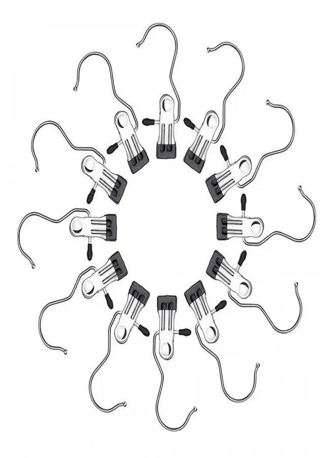 Concepta Laundry Hooks Hanging Clothes Pins Closet Organizer Clamps Socks Towel Heavy Duty Clothes Hanger Closet Travel Pants Handbags Universal Clips for Kitchen Bathroom Office (Pack of 25 PIS) - Image 3